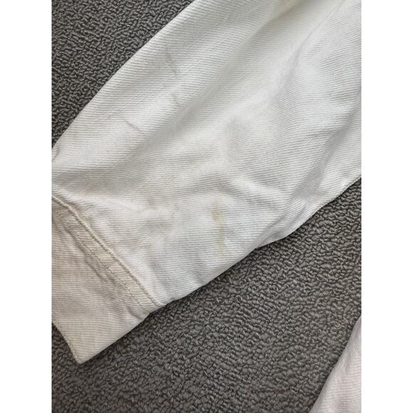 Lee x H&M Men’s Ecru Denim Chore Shirt Jacket Size M Workwear Overshirt Pockets - Picture 15 of 16